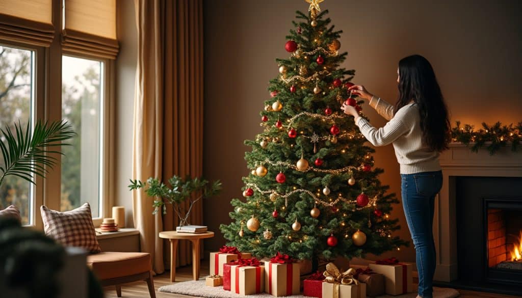Décorer son sapin de Noël : l&rsquo;ordre des étapes et les proportions