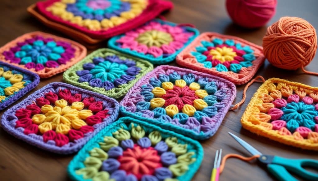 Granny square : la base et les assemblages