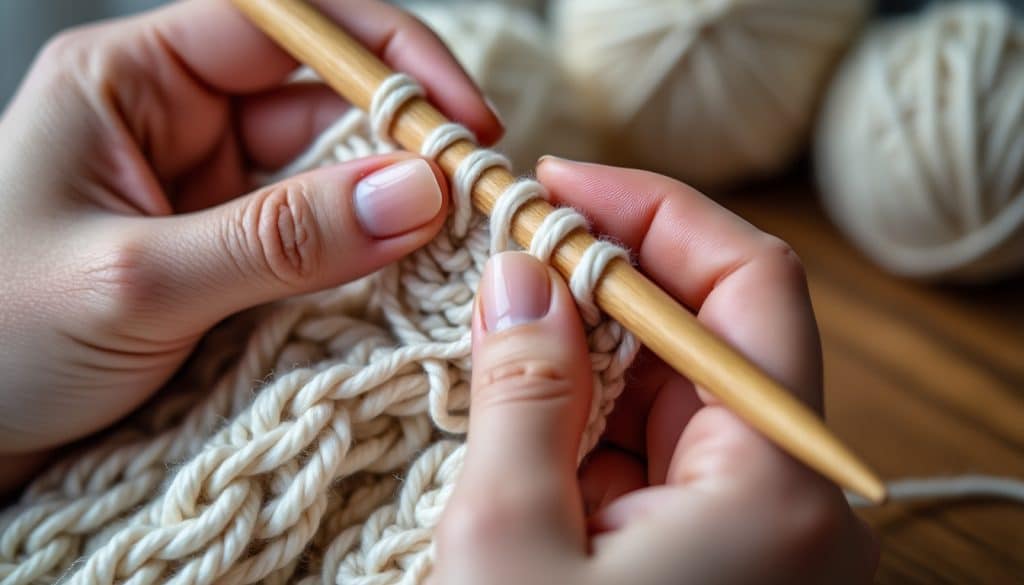 Rabattre ses mailles souplement : la technique