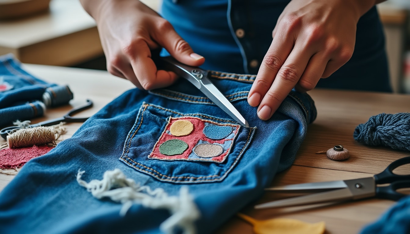 Upcycling textile : transformer un vieux jean
