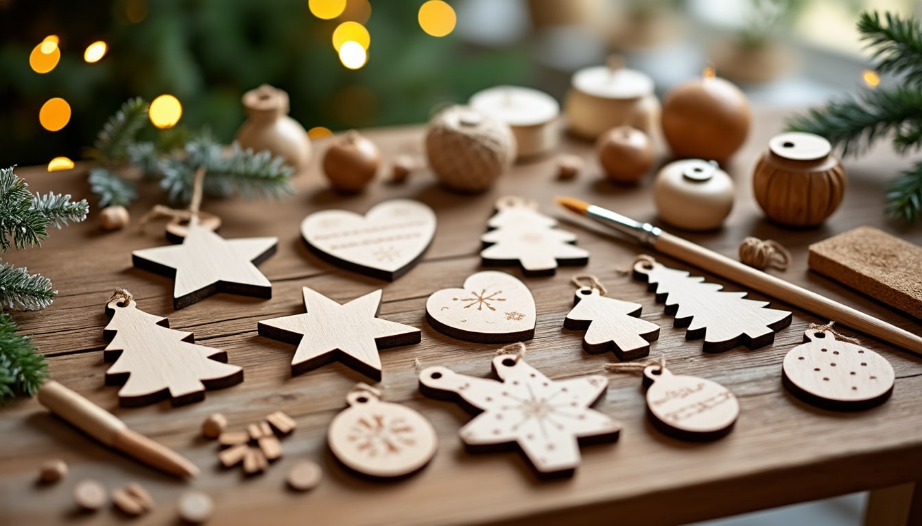 Décorations de sapin en bois : modèles à fabriquer