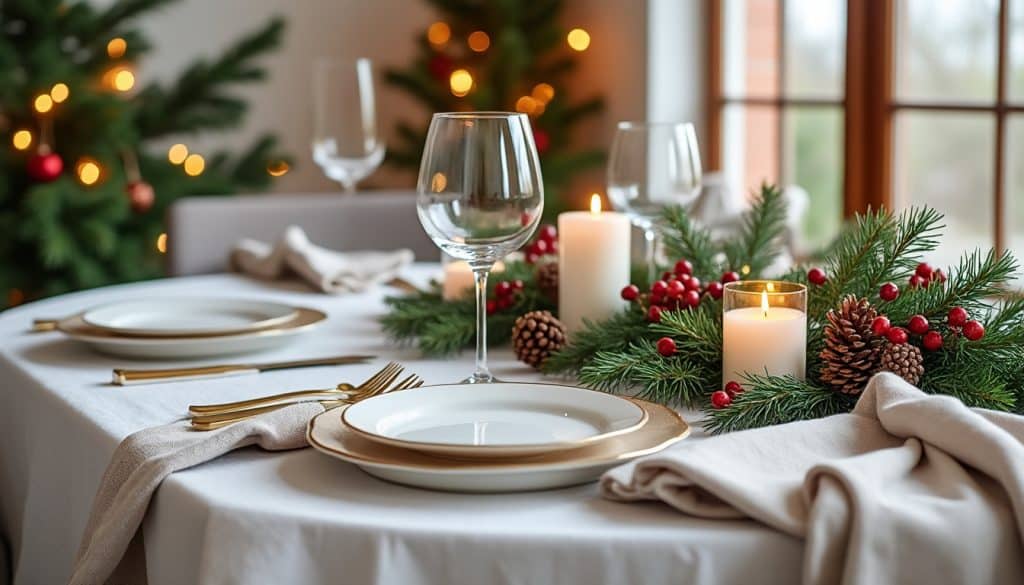Décorer sa table de Noël : les règles de base